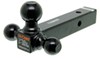 Curt Multi-Ball Mount for 2" Hitches - Solid, Black Powder Coated Shank - Black Balls