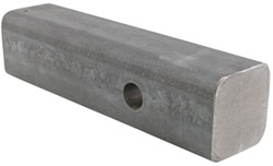 Curt Solid Steel, 2" Hitch Bar with Raw Finish - 8" Long