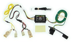Curt T-Connector Vehicle Wiring Harness with 4-Pole Flat Trailer Connector - C55307