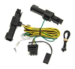 Curt T-Connector Vehicle Wiring Harness with 4-Pole Flat Trailer Connector                          