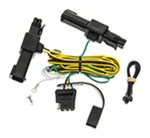 Curt T-Connector Vehicle Wiring Harness with 4-Pole Flat Trailer Connector                          