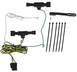 Curt T-Connector Vehicle Wiring Harness with 4-Pole Flat Trailer Connector                          