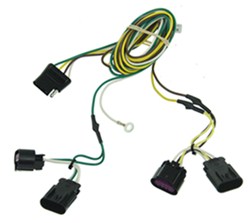Curt T-Connector Vehicle Wiring Harness with 4-Pole Flat Trailer Connector                          