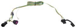 Curt T-Connector Vehicle Wiring Harness with 4-Pole Flat Trailer Connector - C56046