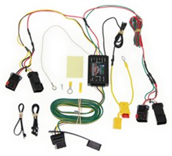 Curt T-Connector Vehicle Wiring Harness with 4-Pole Flat Trailer Connector - C56145