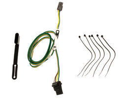Curt T-Connector Vehicle Wiring Harness for Factory Tow Package - 4-Pole Flat Trailer Connector - C56210