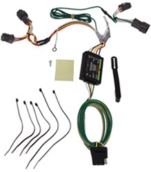 Curt T-Connector Vehicle Wiring Harness with 4-Pole Flat Trailer Connector - C56222