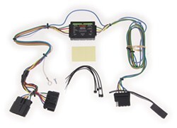 Curt T-Connector Vehicle Wiring Harness with 5-Pole Flat Trailer Connector - C56510