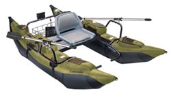 Classic Accessories 9' Pontoon Boat with Padded Seat - The Colorado - Green