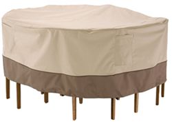 Classic Accessories Cover for Patio Table-and-Chair Set - Veranda Collection - 60" Diameter