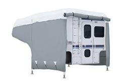 Classic Accessories PolyPro III Deluxe RV Cover for Truck Campers up to 12' Long - Gray - CA80037
