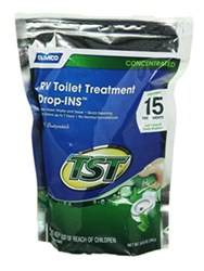 TST RV Septic System Concentrated Drop-In Treatment Pouches - Fresh Scent - Qty 15 - CAM40264