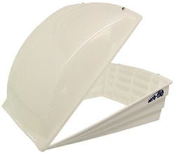 Camco Aero-Flo RV Roof Vent Cover w/ Swing Open Lid - White - CAM40421