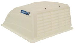 Camco RV and Enclosed Trailer Roof Vent Cover w/ Detachable Louvered Screen - White - CAM40431