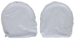 Camco Vinyl Tire Covers - 30"-32" - Qty 2 - Arctic White