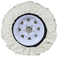 Camco Vinyl Spare Tire Cover - 28" Diameter - Colonial White                                   