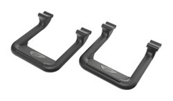 Carr Custom-Fit Side Steps - Hoop II - Black Powder Coated Aluminum - 7" Step - 1 Pair