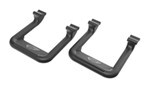 Carr Custom-Fit Side Steps - Hoop II - Black Powder Coated Aluminum - 7" Step - 1 Pair