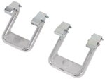 Carr Custom-Fit Side Steps - Hoop II - Polished Aluminum - 7" Step - 1 Pair                    