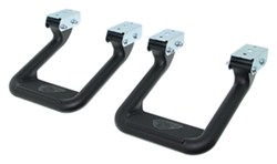 Carr Custom-Fit Side Steps - Hoop II - Black Powder Coated Aluminum - 7" Step - 1 Pair         