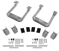 Carr Custom-Fit Side Steps - Hoop II - Polished Aluminum - 7" Step - 1 Pair