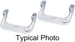 Carr Custom-Fit Side Steps - Super Hoop - Polished Aluminum - 17" Step - 1 Pair                