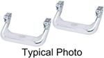 Carr Custom-Fit Side Steps - Super Hoop - Polished Aluminum - 17" Step - 1 Pair                