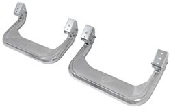 Carr Custom-Fit Side Steps - Super Hoop - Polished Aluminum - 17" Step - 1 Pair