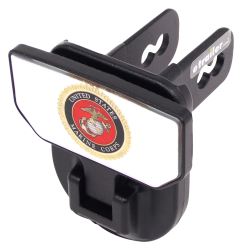 Carr Hitch Mounted Step for 2" Trailer Hitches - Black Powder Coat Aluminum - US Marine Corps - CARR183142