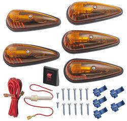 Clearance Light Kit - Teardrop Shape - Amber - Qty 5 - CB-15AK