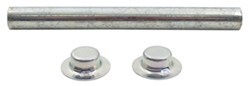 Roller Shaft with Pal Nuts for Boat Trailer Rollers - Zinc-Plated Steel - 6-1/4" x 5/8" - CE10722A