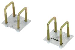 CE Smith U-Bolt Kit for Mounting 1-1/2" Square Trailer Axles - 3-3/8" Long U-Bolts - Zinc