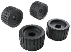 CE Smith Ribbed Wobble Rollers for Boat Trailers - Rubber - 3/4" and 1-1/8" Shafts - Qty 4 - CE29210