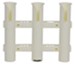 CE Smith Tournament Triple Fishing Rod and Tackle Rack - Polypropylene - White
