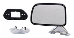 CIPA Replacement Side Mirror - Manual - Chrome - Driver Side - CM17195