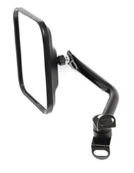 CIPA Replacement Side Mirror for Jeep CJ/Wrangler - Black-Finished Steel - Driver Side              