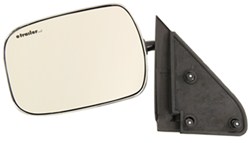 CIPA Replacement Side Mirror - Manual - Stainless Steel - Driver Side                               