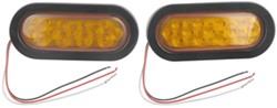 LED Amber Quad Flash Kit for Trucks and Trailers, 6.5" Oval - CPL65A-STR