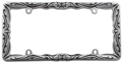 Tuf Combo License Plate Frame and Smoke-Tinted Shield - Black Cruiser License  Plates and Frames CR62052