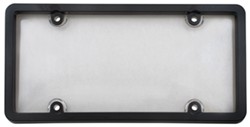 Ultimate Tuf Combo License Plate Frame and Clear Shield - Black