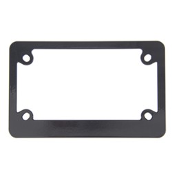 Classic Motorcycle License Plate Frame - Black