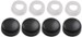 Fastener Caps for License Plates and License Plate Frames - Black - Qty 4