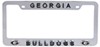 Siskiyou Georgia Bulldogs #D collegiate license plate tag frame.