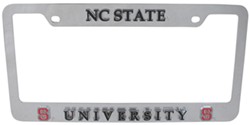 North Carolina State University 3D Collegiate License Plate Tag Frame