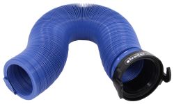 Quick Drain Replacement RV Sewer Hose with 3" Bayonet Fitting - 10' Long - Blue Vinyl - D04-0120PB