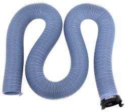 EZ Flush Replacement RV Sewer Hose with 3" Bayonet Fitting - 20' Long - Blue Vinyl - D04-0143