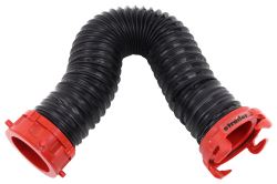 Dominator RV Sewer Compartment Hose w/ 3" Swivel Fittings - 2' Long - Black Poly - D04-0202