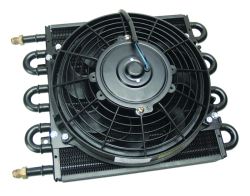 Derale Dyno-Cool Remote Cooler with Fan and AN Inlets - Class III - D12732