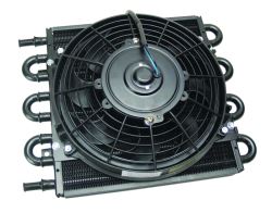 Derale Dyno-Cool Remote Cooler with Fan and Hose Barb Inlets - Class III - D12742