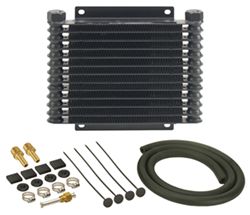 Derale Series 9000 Plate-Fin Transmission Cooler Kit w/ NPT Inlets - Class IV - Extra Efficient - D13613